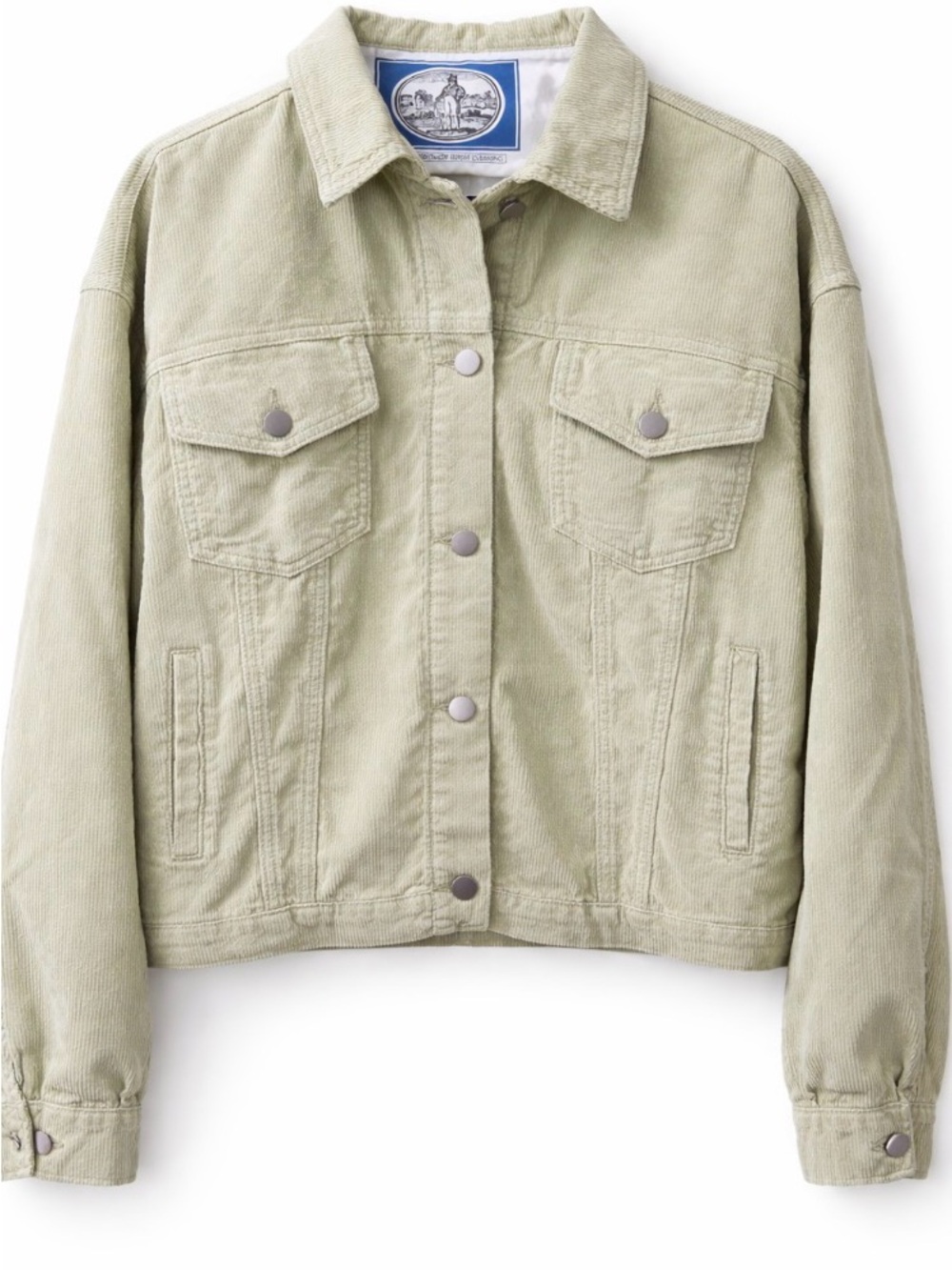Le Lis Sage Corduroy Oversized LightweightTrucker Jacket Snap Front NWT Size M